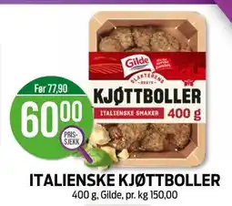 Kiwi ITALIENSKE KJØTTBOLLER, NOK 60 tilbud