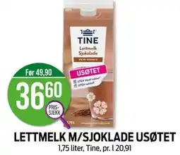 Kiwi LETTMELK M/SJOKLADE USØTET, NOK 36.6 tilbud