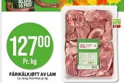 Kiwi FÅRIKÅLKJØTT AV LAM, NOK 127 tilbud