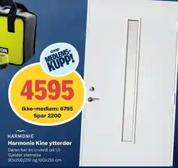 Coop Obs HARMONIE Harmonie Kine ytterdør tilbud