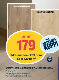 Coop Obs BerryAlloc Connect 8 XL laminatgulv tilbud