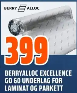 Coop Obs BERRYALLOC EXCELLENCEGO 60 UNDERLAG FOR LAMINAT OG PARKETT tilbud