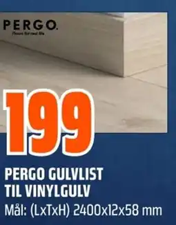 Coop Obs PERGO GULVLIST TIL VINYLGULV tilbud