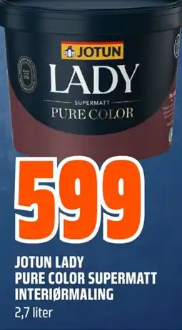 Coop Obs JOTUN LADY PURE COLOR SUPERMATT INTERIØRMALING tilbud