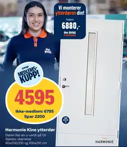 Coop Obs Harmonie Kine ytterdør tilbud