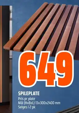 Coop Obs SPILEPLATE tilbud