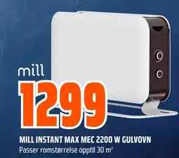 Coop Obs MILL INSTANT MAX MEC 2200 W GULVOVN tilbud