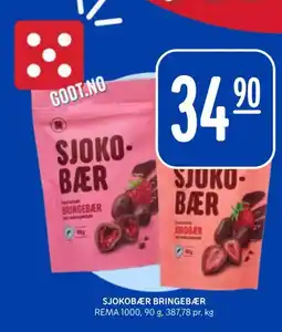 Rema 1000 REMA Sjokobær bringebær tilbud
