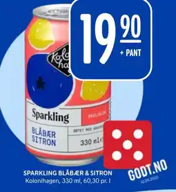Rema 1000 Sparkling blåbær & sitron tilbud