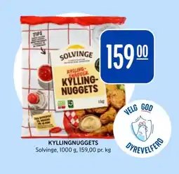 Rema 1000 SOLVINGE Kyllingnuggets tilbud