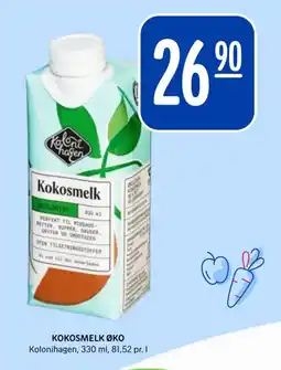 Rema 1000 KOLONIHAGEN Kokosmelk øko tilbud