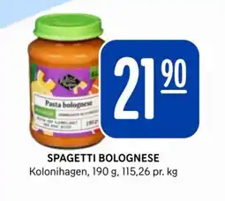 Rema 1000 KOLONIHAGEN Spagetti bolognese tilbud