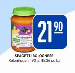 Rema 1000 KOLONIHAGEN Spagetti bolognese tilbud