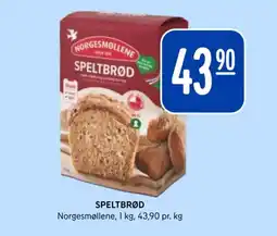 Rema 1000 NORGESMØLLENE Speltbrød tilbud
