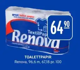 Rema 1000 RENOVA Toalettpapir tilbud