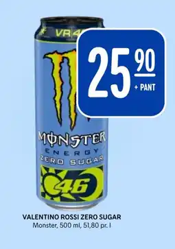 Rema 1000 MONSTER Valentino rossi zero sugar tilbud