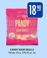 Rema 1000 PÄNDY Candy sour skulls tilbud