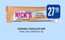 Rema 1000 NICKS Caramel chocolate bar tilbud