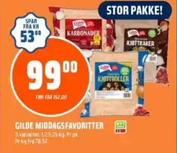 Obs Bygg GILDE Middagsfavoritter tilbud
