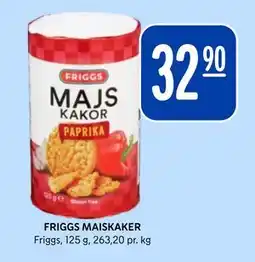 Rema 1000 FRIGGS MAISKAKER, NOK 32.9 tilbud