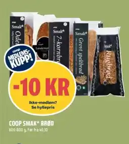 Obs Bygg COOP Smak brød tilbud