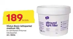 Byggmax Midun Basic lettsparkel medium 10L, NOK 189 tilbud