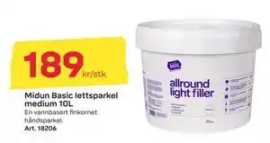 Byggmax Midun Basic lettsparkel medium 10L, NOK 189 tilbud