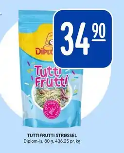 Rema 1000 TUTTIFRUTTI STRØSSEL, NOK 34.9 tilbud