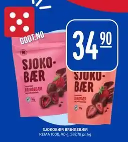 Rema 1000 SJOKOBÆR BRINGEBÆR, NOK 34.9 tilbud