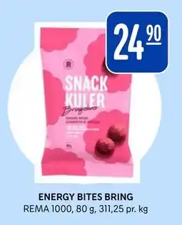 Rema 1000 ENERGY BITES BRING, NOK 24.9 tilbud