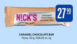 Rema 1000 CARAMEL CHOCOLATE BAR, NOK 27.9 tilbud