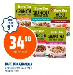 Obs Bygg BARE BRA Granola tilbud