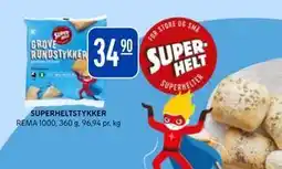 Rema 1000 SUPERHELTSTYKKER, NOK 34.9 tilbud