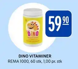 Rema 1000 DINO VITAMINER, NOK 59.9 tilbud