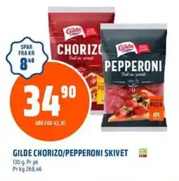 Obs Bygg GILDE Chorizo/pepperoni skivet tilbud