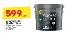 Byggmax Veggmaling 05 10 L Hvit Midun, NOK 599 tilbud