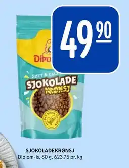 Rema 1000 SJOKOLADEKRØNSJ, NOK 49.9 tilbud