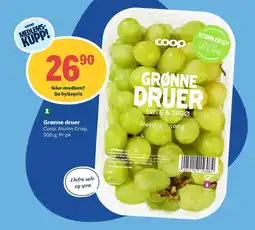 Obs Bygg COOP Grønne druer tilbud