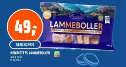 Obs Bygg HENRIETTES Lammeboller tilbud