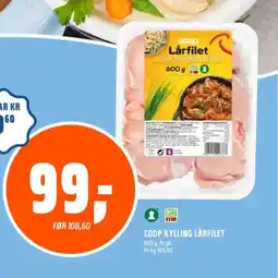 Obs Bygg COOP Kylling lårfilet tilbud