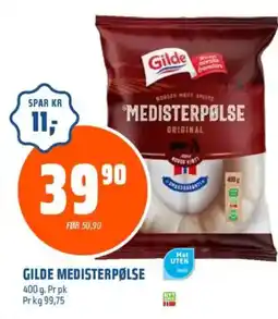 Obs Bygg GILDE Medisterpølse tilbud