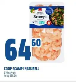 Obs Bygg COOP Scampi naturell tilbud
