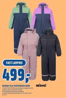 Obs Bygg OKIDOKI Play vinterdress barn tilbud