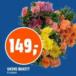 Obs Bygg Ukens bukett tilbud