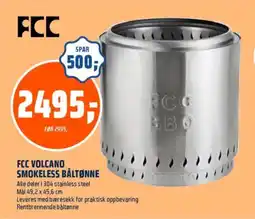 Obs Bygg FCC Volcano smokeless båltønne tilbud