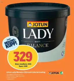 Obs Bygg JOTUN Lady balance 05/matt interiørmaling tilbud