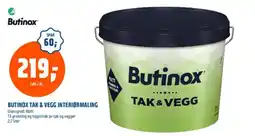 Obs Bygg BUTINOX Tak & vegg interiørmaling tilbud
