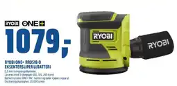 Obs Bygg RYOBI ONE+ Rros18-0 eksentersliper u/batteri tilbud