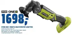 Obs Bygg RYOBI ONE+ R18mt-o multiverktøy u/batteri tilbud