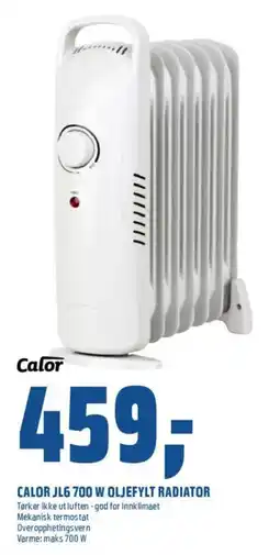 Obs Bygg CALOR Jl6 700 w oljefylt radiator tilbud